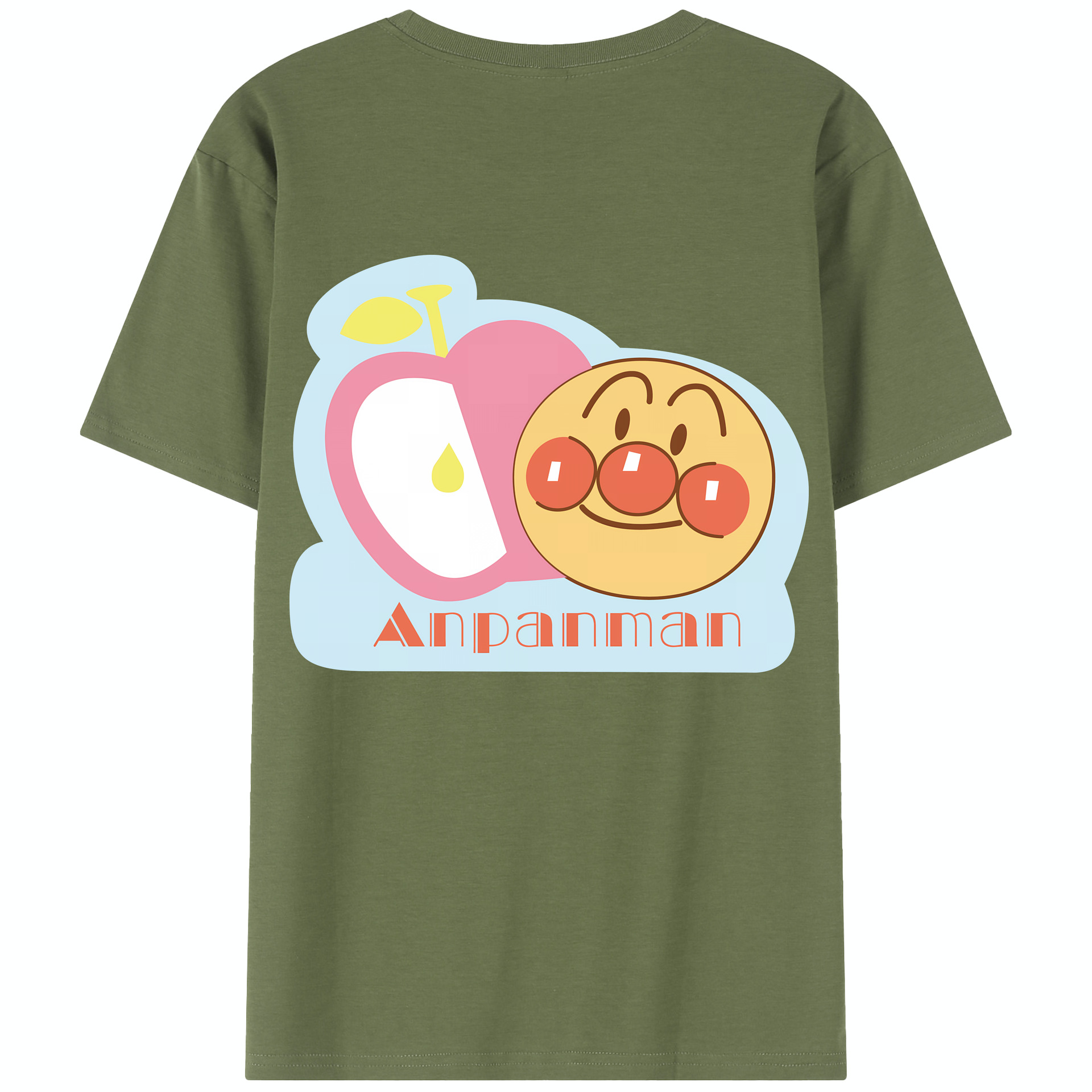 （画像用） アンパンマン Anpanman 綿100％半袖Tシャツ（背面プリント）